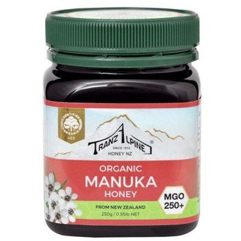 Tranz Alpine Organic Manuka Honey MGO 250+ 250g