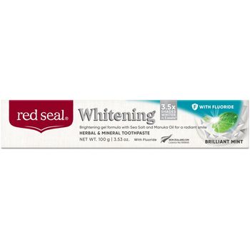 Red Seal Whitening fluoride Brilliant Mint Toothpaste 100g