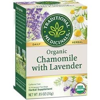 Traditional Medicinals Organic Chamomile Tea With Lavender 16 Tea Bags Pack Of 12