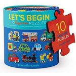 Crocodile Creek Let's Begin Vehicles 10 2-piece Beginner Puzzles For Kids Ages 2 Years +