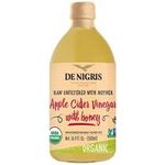 De Nigris Organic Apple Cider Vinegar With Honey Unfiltered 500ml