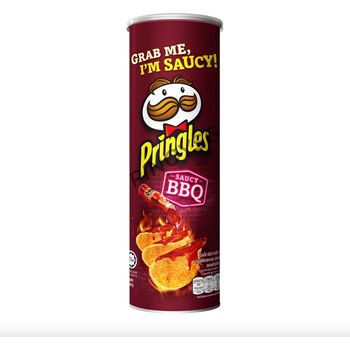 Pringles Potato Crisps Saucy BBQ 147g