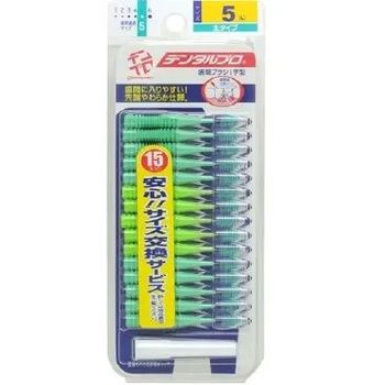 Dentalpro Interdental Brush dental pro Floss Green 15P Size5