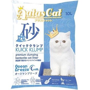 Aatas Cat Bentonite Cat Litter Kuick Klump Ocean Breeze 10l
