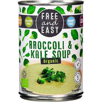 Free & Easy Broccoli And Kale Soup 400g