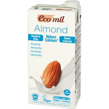 Ecomil Organic Almond With Calcium Sugar Free 1L