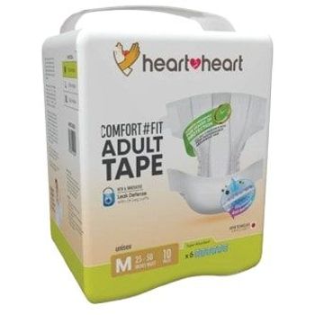 HEART2HEART M TAPE COMFORT#FIT ADULT 10PCS, 25"-50"