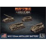 Battlefront Miniatures Flames Of War American M12 Artillery Battery 155mm