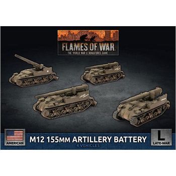 Battlefront Miniatures Flames Of War American M12 Artillery Battery 155mm