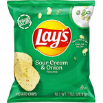 Lay's Potato Chips Sour Cream And Onion 28.3g