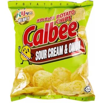 Calbee Crispy Potato Chips Sour Cream 72g
