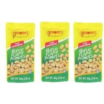 Growers Garlic Flavor Peanuts 80g