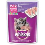 Whiskas Junior Mackerel Flavour Kitten Wet Food Pouch 85g