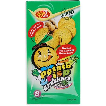 Win2 Potato Crisp Crackers Vegetable Flavour 8x20g