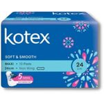 Kotex Soft And Smooth Maxi 24cm 10pcs
