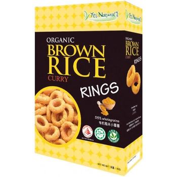 Yes Natural Organic Brown Rice Cheese Rings 400g