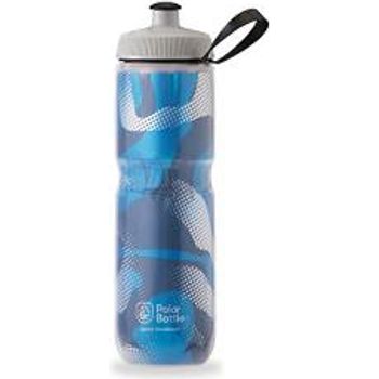 Polar Bottle Sport Insulated Water Bottle Bpa-free Sport And Bike Squeeze Bottle With Handle contender Blue And Silver 685g