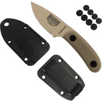 Esee Knives Candiru Fixed Blade Knife W molded Polyer Sheath And Clip Plate desert Tan