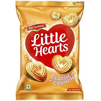 Britannia Little Hearts Classic Crunch Biscuits 70g