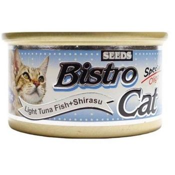 Bistro Cat Canned Food Light Tuna Fish And Shirasu 80g
