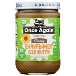 Once Again Organic Unsweetened Creamy Sunflower Seed Butter 454g