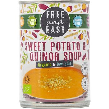 Free & Easy Organic Low Salt Sweet Potato And Turmeric Soup