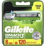 Gillette Mach3 Blades Sensitive 8 Pack