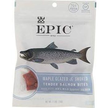 Epic Salmon Jerky Bites Maple Glazed gluten 71g