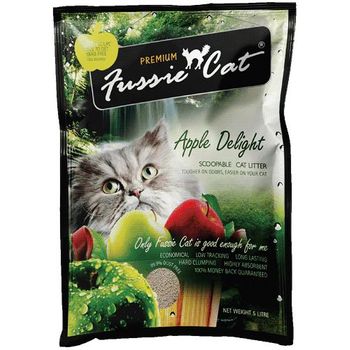 Fussie Cat Bentonite Litter Apple Delight 10kg