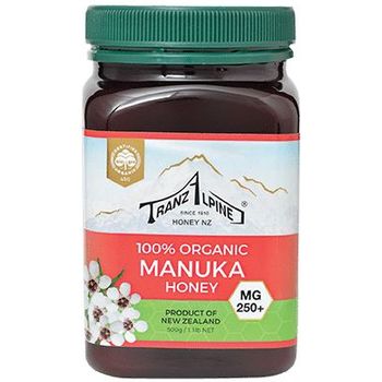 Tranzlpine Organic Manuka Honey Mg250 500g