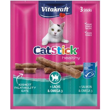 Vitakraft Cat Stick Mini Salmon With Omega