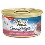 Purina Fancy Feast Creamy Delights Salmon Feast With A Touch Of Real Milk 90g
