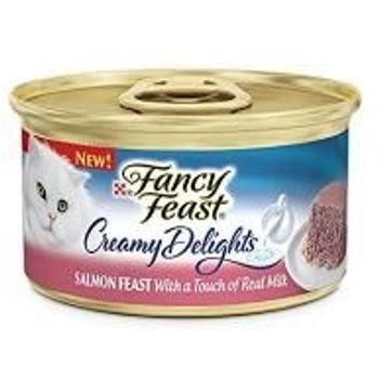 Purina Fancy Feast Creamy Delights Salmon Feast With A Touch Of Real Milk 90g