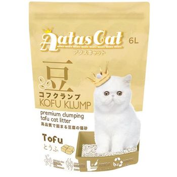 Aatas Cat Premium Clumping Tofu Cat Litter Kofu Klump Tofu 6L