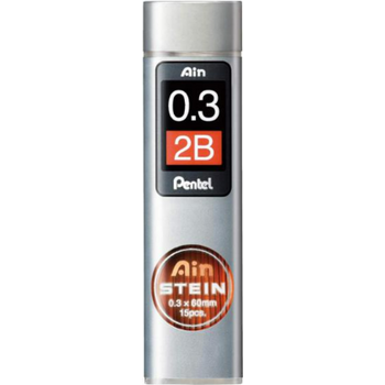 Pentel Ain Stein Pencil Lead 15's 0.3mm 2B 