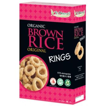 Yes Natural Organic Brown Rice Rings Original 40g