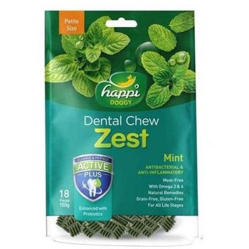 Happi Doggy Dental Chew Zest Mint 25" 150g