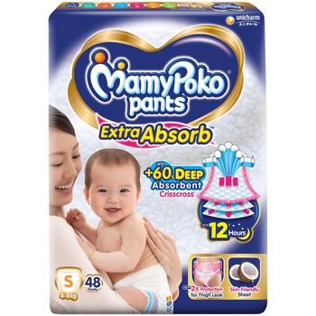 MamyPoko Pants Extra Absorb Diapers Small 48pcs