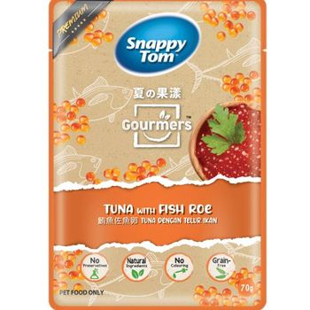Snappy Tom Gourmet Tuna With Fish Roe 70g