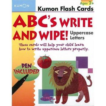 Kumon Flash Cards ABCS Write And Wipe Uppercase