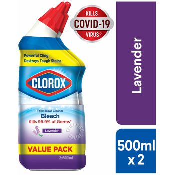 Clorox Toilet Bowl Cleaner Bleach Lavender