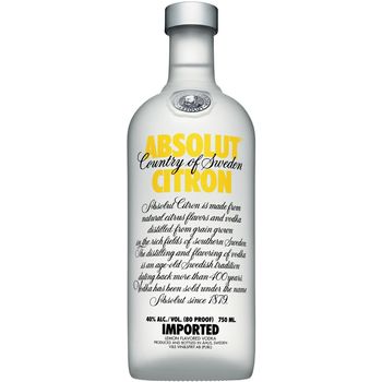 Absolut Citron Vodka 750ml