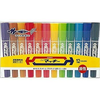 Zebra Hi-Mckee Twin Permanent Marker 12 Color Set MC12C
