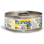Monge Cat Canned Food Natural Tuna And Chicken With Corn 80g
