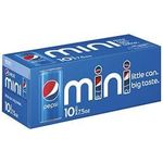 Pepsi Soda Mini Cans 7.5oz Pack Of 10