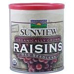 Sunview Organic Dried Raisins Red Seedless 425g