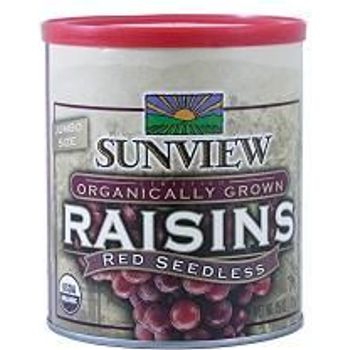 Sunview Organic Dried Raisins Red Seedless 425g