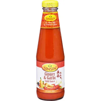 Sin Sin Chili Sauce Ginger And Garlic 330g