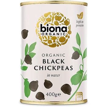Biona Organic - Beans & Pulses, Black Chickpeas (400g)