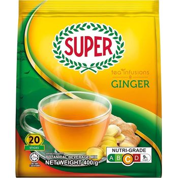 Super Instant Ginger Tea 3 In 1 12 Sticks x 25g